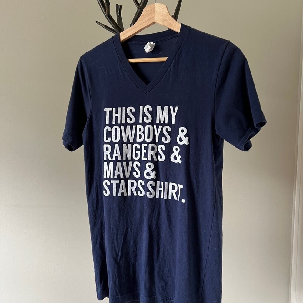Cowboys football Stars Dallas Mavericks V-Neck Tee